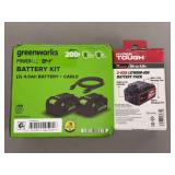 Greenworks 24V Powerall Battery Kit and Hyper Tough 20V Max 4.0Ah Battery Pack