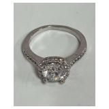 Halo Ring Size 7.5 Stamped 925