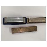 Hohner Harmonica Set Including Blues Harp and Big River Harp Models