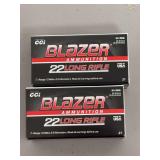 CCI Blazer 22 Long Rifle Ammunition, Two Boxes
