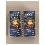 Two Boxes of CCI 2016 Christmas Edition .22 LR Ammunition