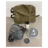 Finnish Gas Mask with Carrying Bag and Accessories