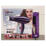 Gadgets And More Professional 5000W Ionic AC Motor Hair Dryer and Wet Brush-Pro Detangler Set