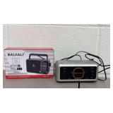 Emerson CKS1521 Digital Clock Radio and Baijiali BJL-671 Portable Radio