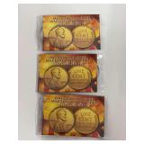 1943 Steel Wheat Cent 24kt Gold Plated Coins with Certificates of Authenticity
