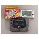 Fender AX-12 Chromatic Auto Tuner and QWIK TUNE Guitar Professor Tuner with Original Packaging