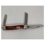 Case XX USA 6318 SS Three Blade Pocket Knife Papaw Inscription