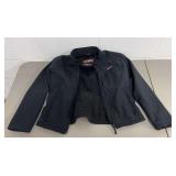 Vega Technical Gear Black Motorcycling Jacket Size Medium with Harley Davidson Patch- MEDIUM