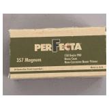 Perfecta 357 Magnum 158 Grain FMJ Ammunition