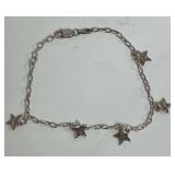 Sterling Silver Star Charm Bracelet