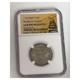 1776-2026 P Mayflower Compact Quarter NGC Gem Uncirculated