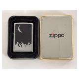 Zippo Mountain and Moon Design Windproof Lighter