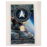 Benchmark Strategic Metals 1/4 Grain 24K Gold United States Space Force Commemorative Bar