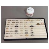 Costume Jewelry Rings and Hagerty Jewel Clean Jar