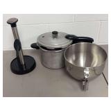 Presto Pressure Cooker and Stainless Steel Mixing Bowl