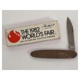 1982 World's Fair Parker Cutlery Folding Knife