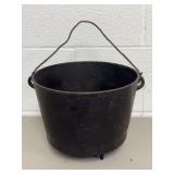 Cast Iron Three-Legged Pot with Bail Handle