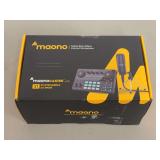 Maono Maonocaster Lite AU-AM200-S1 Podcast Console and Microphone Starter Bundle