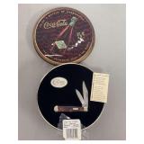 Case XX Coca-Cola Coke Bottle Folding Knife in Presentation Tin