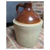 Stoneware Jug with Cobalt Blue Slip Decoration