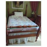 Four-Poster Bed Frame with Quilt