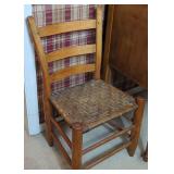Ladder Back Chair with Woven Splint Seat