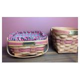 Longaberger Christmas Collection Basket Pair