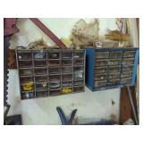 Metal Multi-Drawer Hardware Organizers with Assorted Fasteners