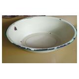 Oval Enamelware Basin