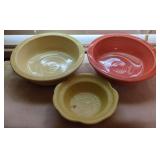 Homer Laughlin Fiesta and Embossed Ceramic Bowls