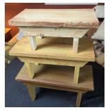 Set of 3 Wooden Risers