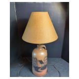 Maple City Pottery Monmouth Illinois Jug Lamp