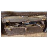 Metal Tool Box with Assorted Hand Tools