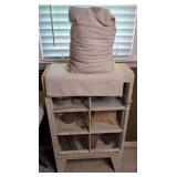 Wooden Display Cabinet with Assorted Decorative Items