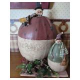 Decorative Gourd Snowman Figures