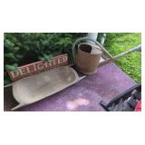 Dough Bowl and Metal Watering Can