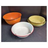 Kockum Sweden Enamelware Bowl Set