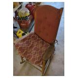 Wooden Slat Rocking Chair