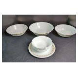 Corelle Livingware Butterfly Gold Patterned Tableware
