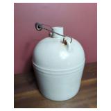 Stoneware Jug with Wire and Wood Handle