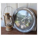 Westminster Clock Company Wall Clock and SMEC Metal Lantern