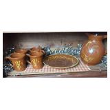 Park Designs Red Ware Ceramic Pitcher and Mug Set