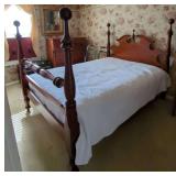 Four-Poster Wooden Bed Frame