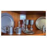 Pewter Tableware and Decorative Metalware Set