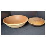 Pair of Turned Wooden Bowls