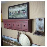 Wall-Mounted Wooden Shelf