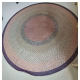 Circular Braided Fiber Area Rug