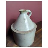 Salt-Glazed Stoneware Jug with Applied Handle