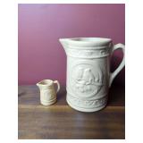 Clay City Pottery Creamer and Pitcher Set
