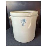 6 Gallon Stoneware Crock with Indian Head Stamp
